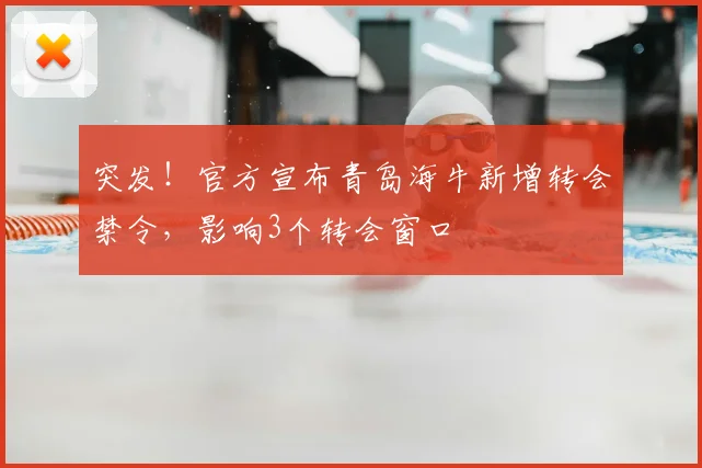 突发！官方宣布青岛海牛新增转会禁令，影响3个转会窗口
